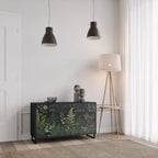 FERN FLOWERS Sideboard mit 2 Türen in Schwarz