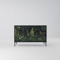 FERN FLOWERS Sideboard mit 2 Türen in Schwarz
