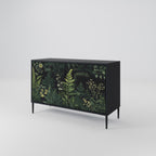 FERN FLOWERS Sideboard mit 2 Türen in Schwarz