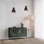 FERN FLOWERS Sideboard mit 2 Türen in Schwarz