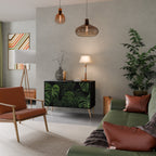 INFINITE MONSTERA Sideboard mit 2 Türen in Schwarz