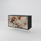 PETAL HARMONY Sideboard mit 2 Türen in Schwarz