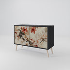 PETAL HARMONY Sideboard mit 2 Türen in Schwarz