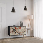 PETAL HARMONY Sideboard mit 2 Türen in Schwarz