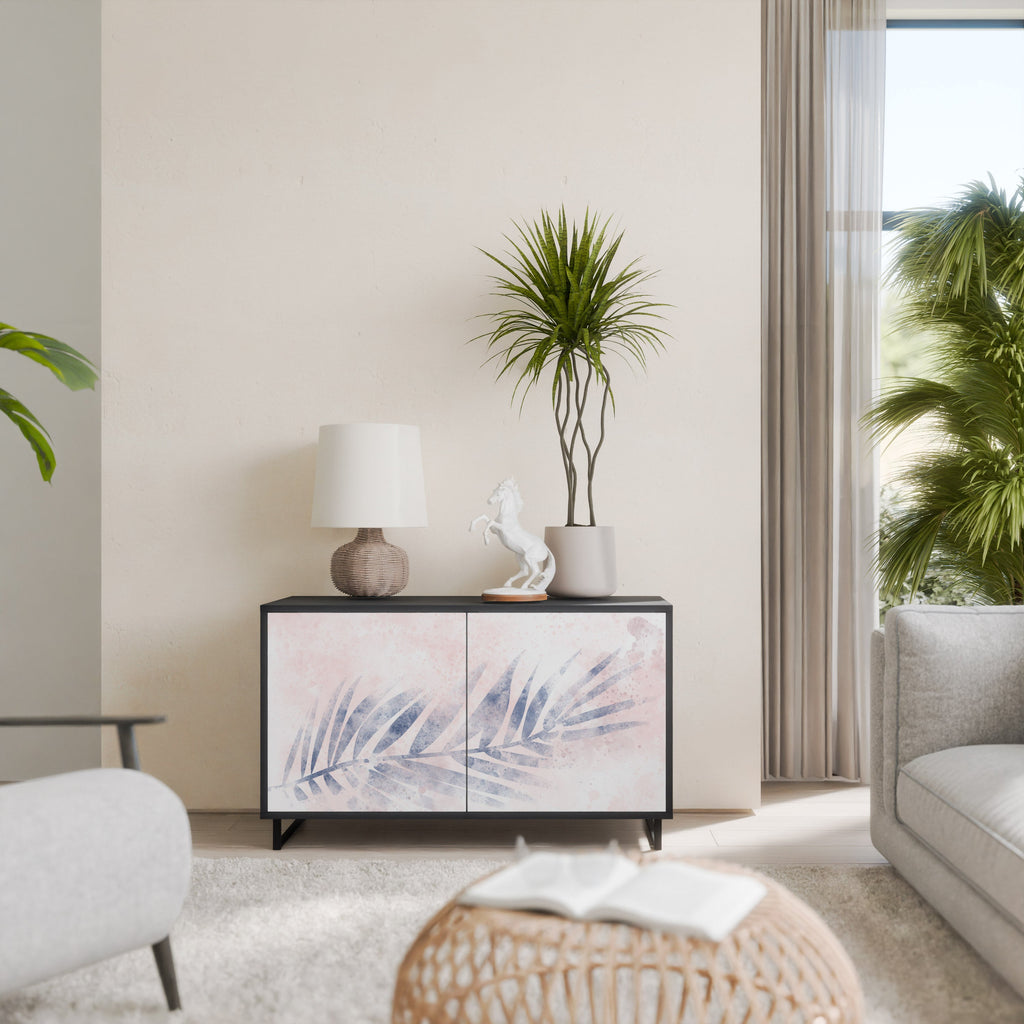 TIMELESS FLOAT Sideboard mit 2 Türen in Schwarz