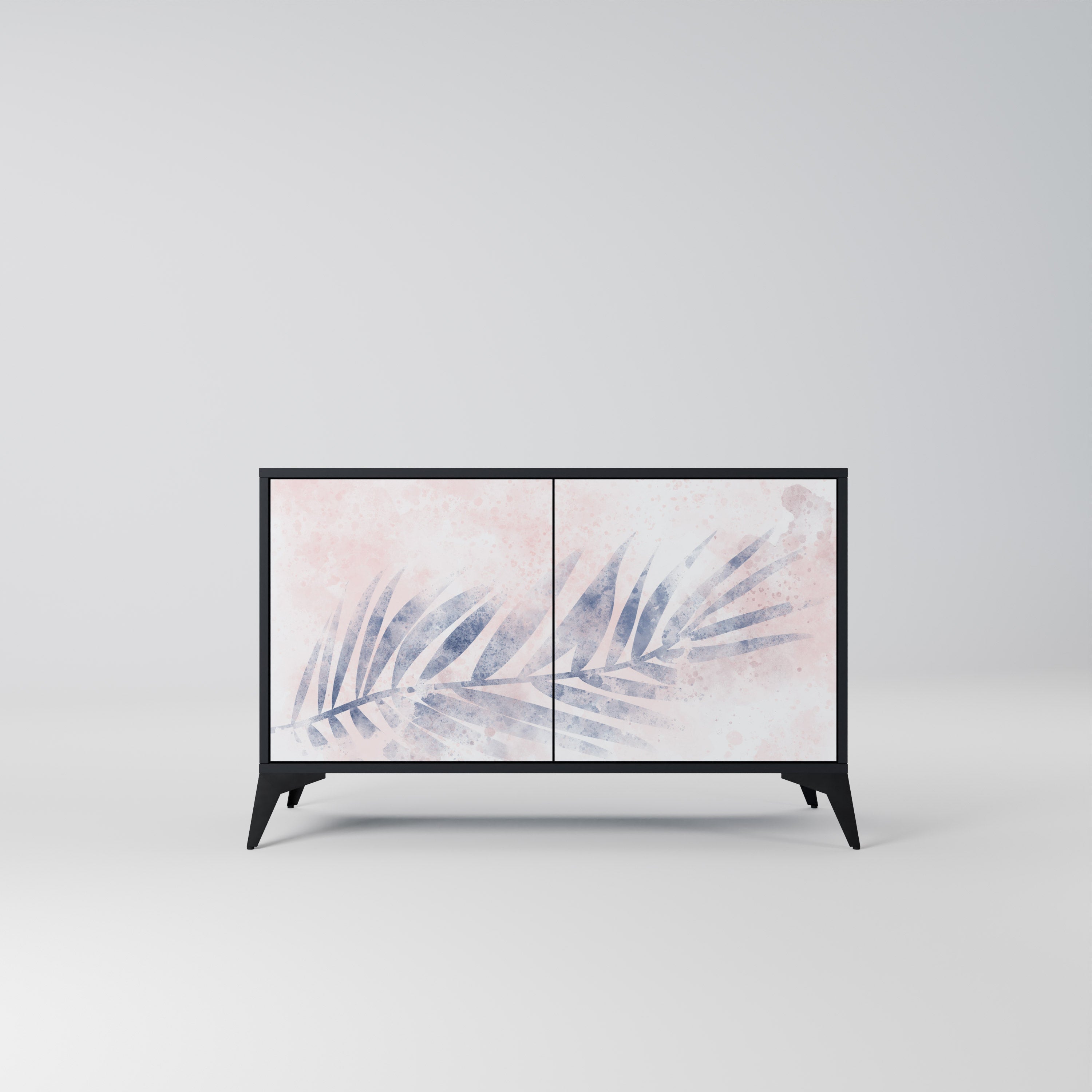 TIMELESS FLOAT Sideboard mit 2 Türen in Schwarz