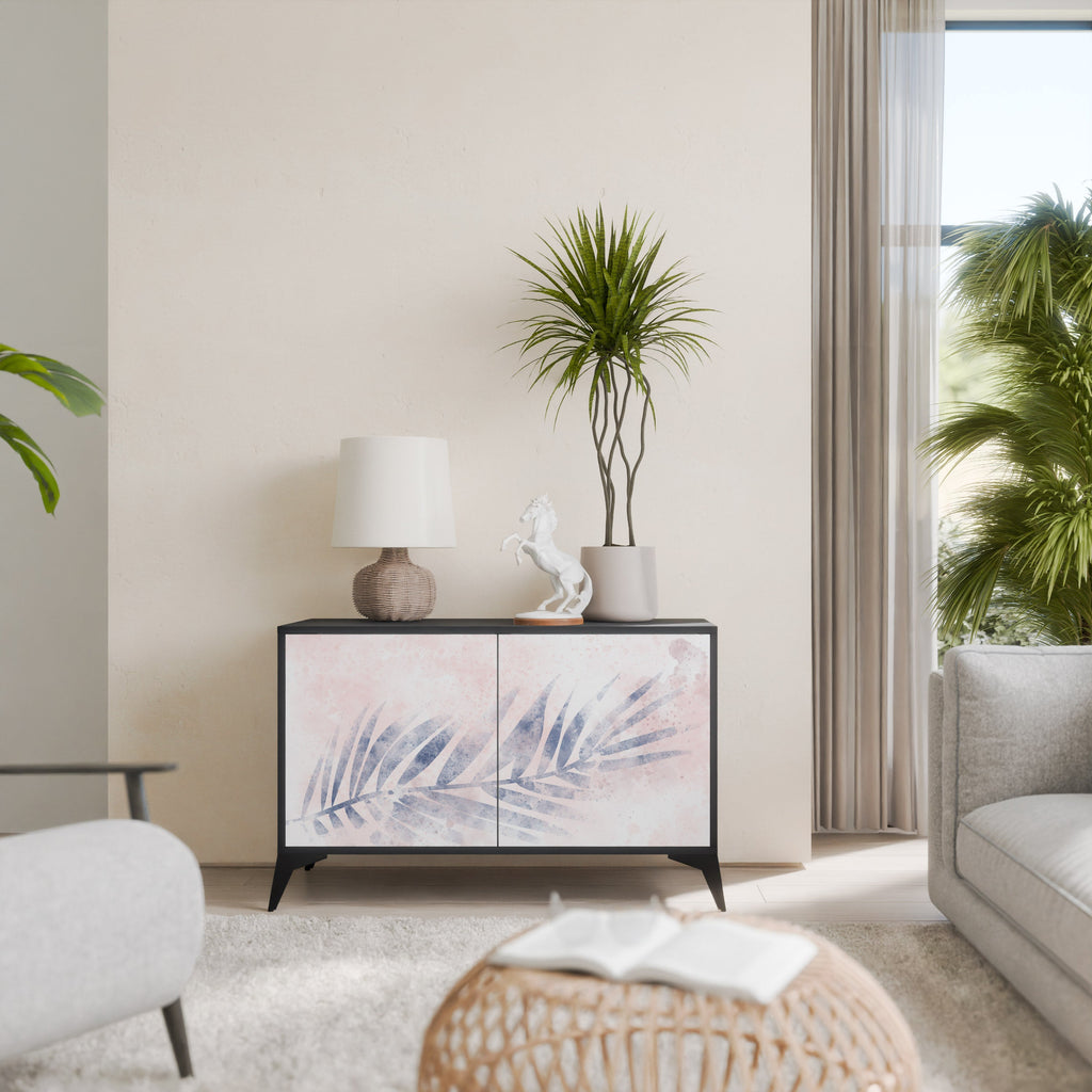 TIMELESS FLOAT Sideboard mit 2 Türen in Schwarz