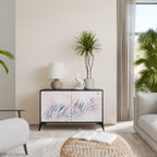 TIMELESS FLOAT Sideboard mit 2 Türen in Schwarz