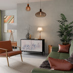 TIMELESS FLOAT Sideboard mit 2 Türen in Schwarz