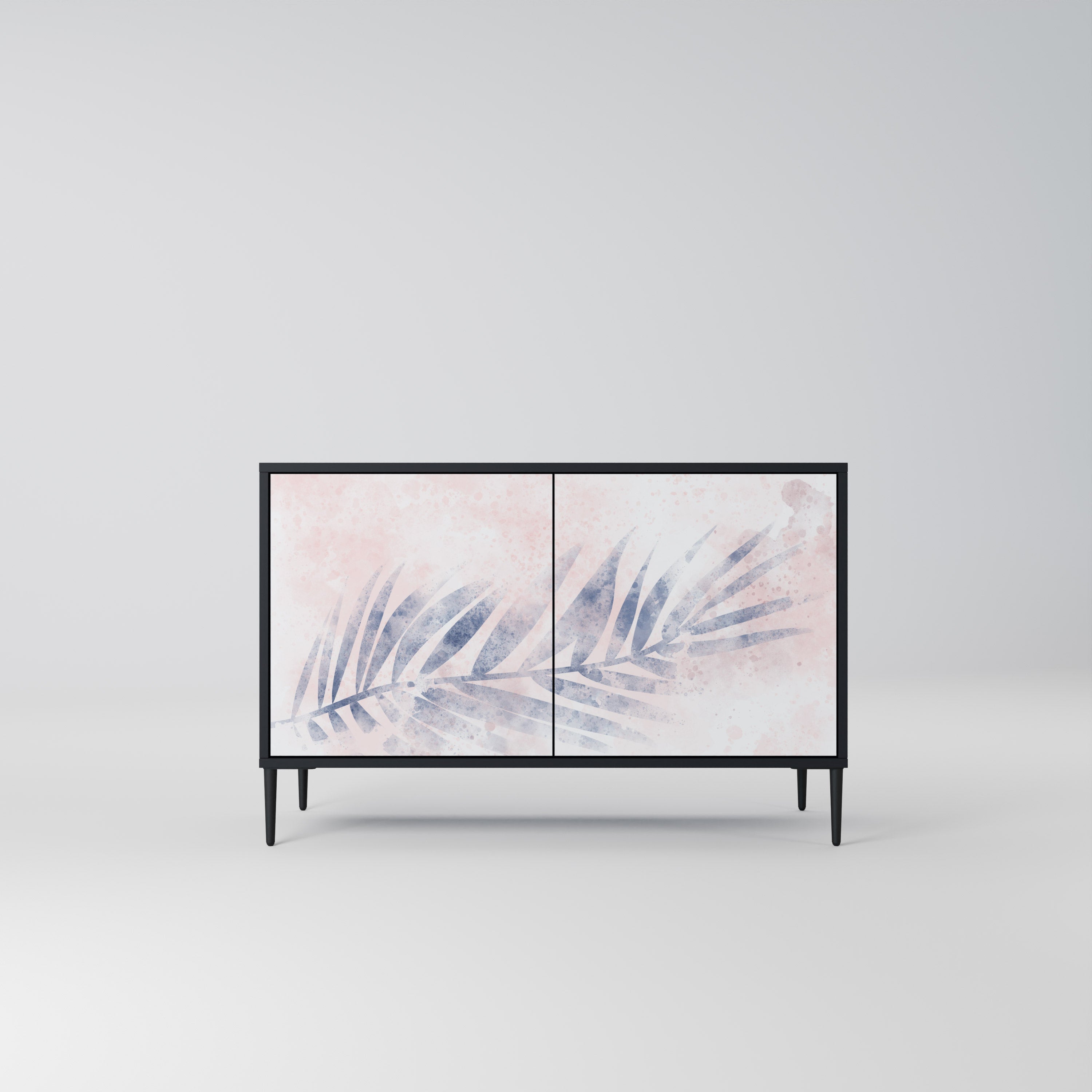 TIMELESS FLOAT Sideboard mit 2 Türen in Schwarz