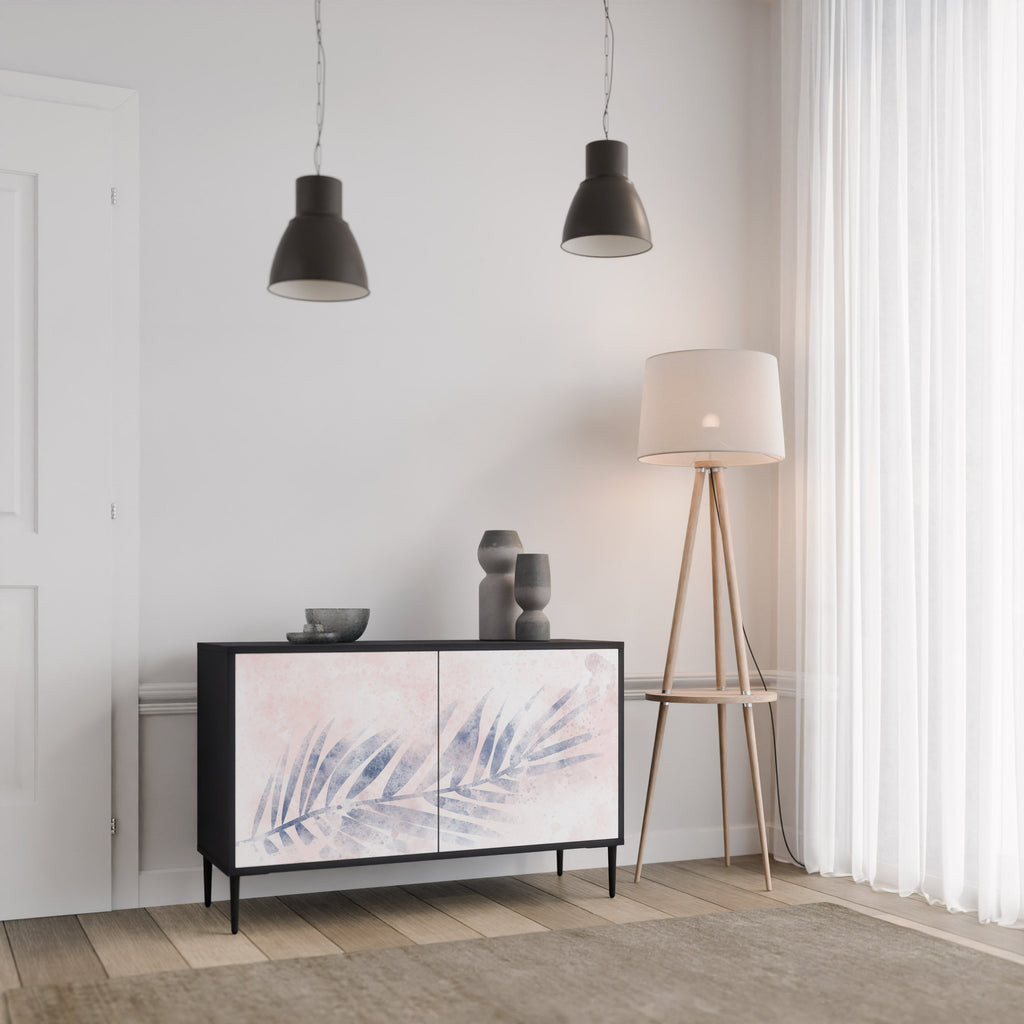 TIMELESS FLOAT Sideboard mit 2 Türen in Schwarz