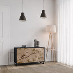 PETAL DISTINGUISH Sideboard mit 2 Türen in Schwarz