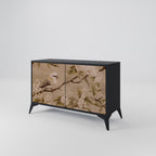 PETAL DISTINGUISH Sideboard mit 2 Türen in Schwarz