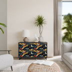 FOWLY DAZE Sideboard mit 2 Türen in Schwarz