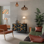 FOWLY DAZE Sideboard mit 2 Türen in Schwarz