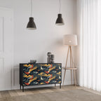 FOWLY DAZE Sideboard mit 2 Türen in Schwarz