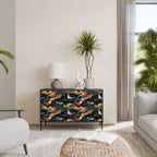 FOWLY DAZE Sideboard mit 2 Türen in Schwarz