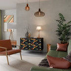 FOWLY DAZE Sideboard mit 2 Türen in Schwarz