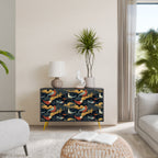 FOWLY DAZE Sideboard mit 2 Türen in Schwarz