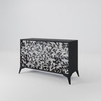 CHARCOAL SPROUT Sideboard mit 2 Türen in Schwarz