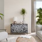 CHARCOAL SPROUT Sideboard mit 2 Türen in Schwarz