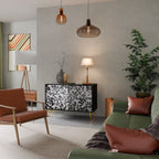 CHARCOAL SPROUT Sideboard mit 2 Türen in Schwarz