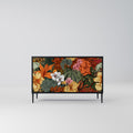 RADIANT FLORA Sideboard mit 2 Türen in Schwarz