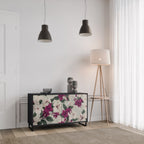FLOWERET DREAM Sideboard mit 2 Türen in Schwarz