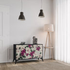 FLOWERET DREAM Sideboard mit 2 Türen in Schwarz