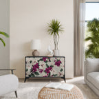 FLOWERET DREAM Sideboard mit 2 Türen in Schwarz