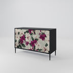 FLOWERET DREAM Sideboard mit 2 Türen in Schwarz