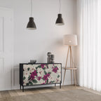 FLOWERET DREAM Sideboard mit 2 Türen in Schwarz
