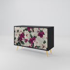 FLOWERET DREAM Sideboard mit 2 Türen in Schwarz