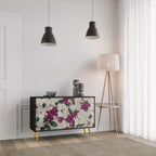 FLOWERET DREAM Sideboard mit 2 Türen in Schwarz