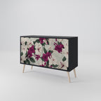 FLOWERET DREAM Sideboard mit 2 Türen in Schwarz