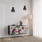 FLOWERET DREAM Sideboard mit 2 Türen in Schwarz