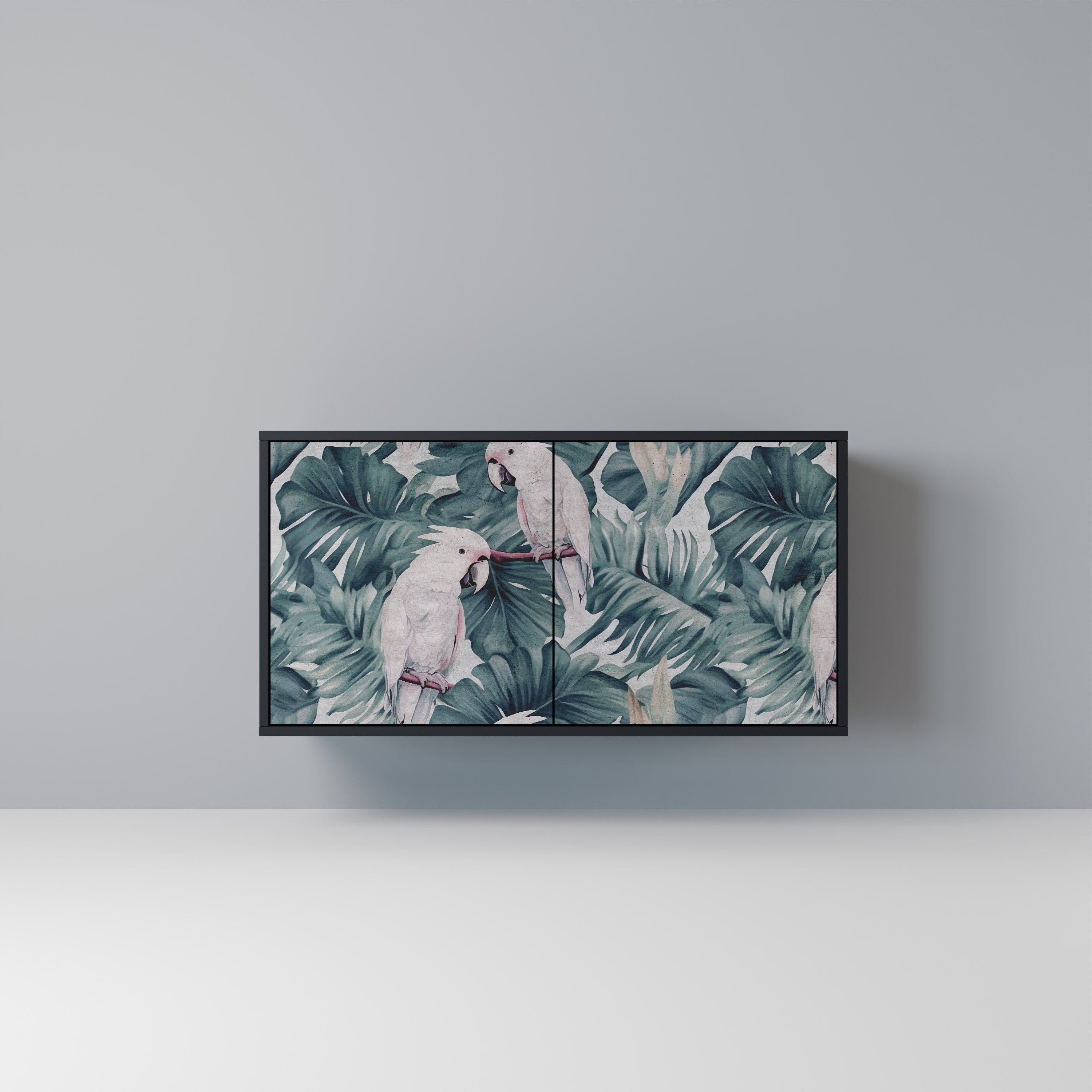 POPINJAY LOOK Sideboard mit 2 Türen in Schwarz