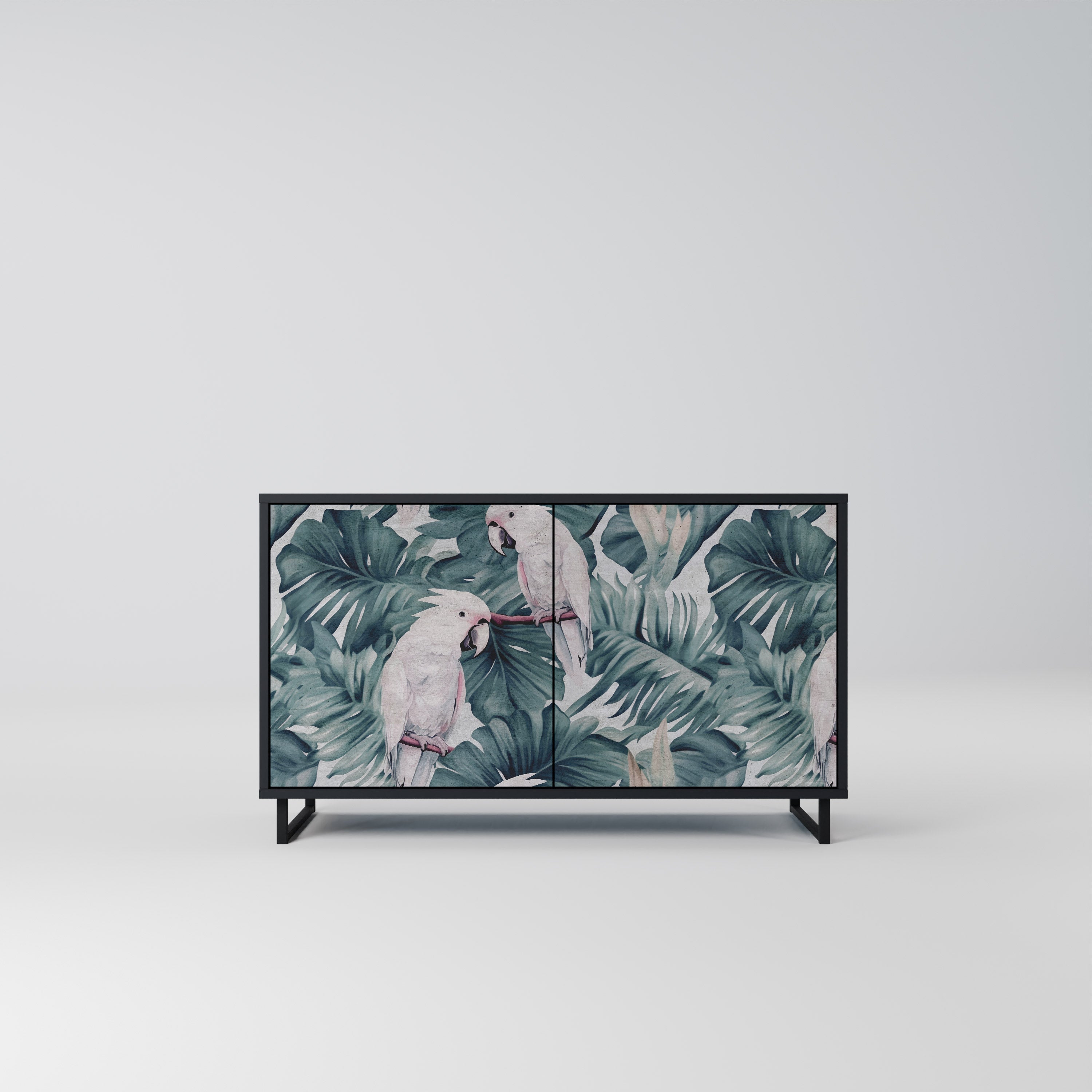 POPINJAY LOOK Sideboard mit 2 Türen in Schwarz