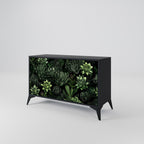 SUCCULENT JUNGLE Sideboard mit 2 Türen in Schwarz