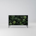 SUCCULENT JUNGLE Sideboard mit 2 Türen in Schwarz