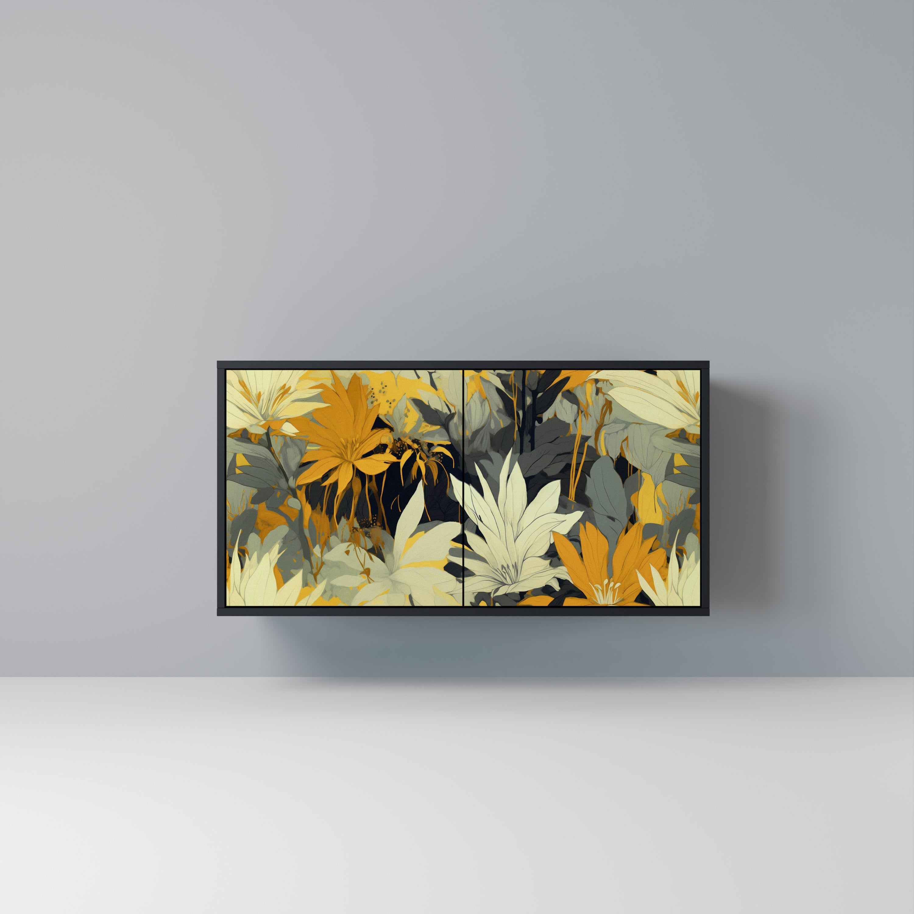 SUNKISSED LILY Sideboard mit 2 Türen in Schwarz