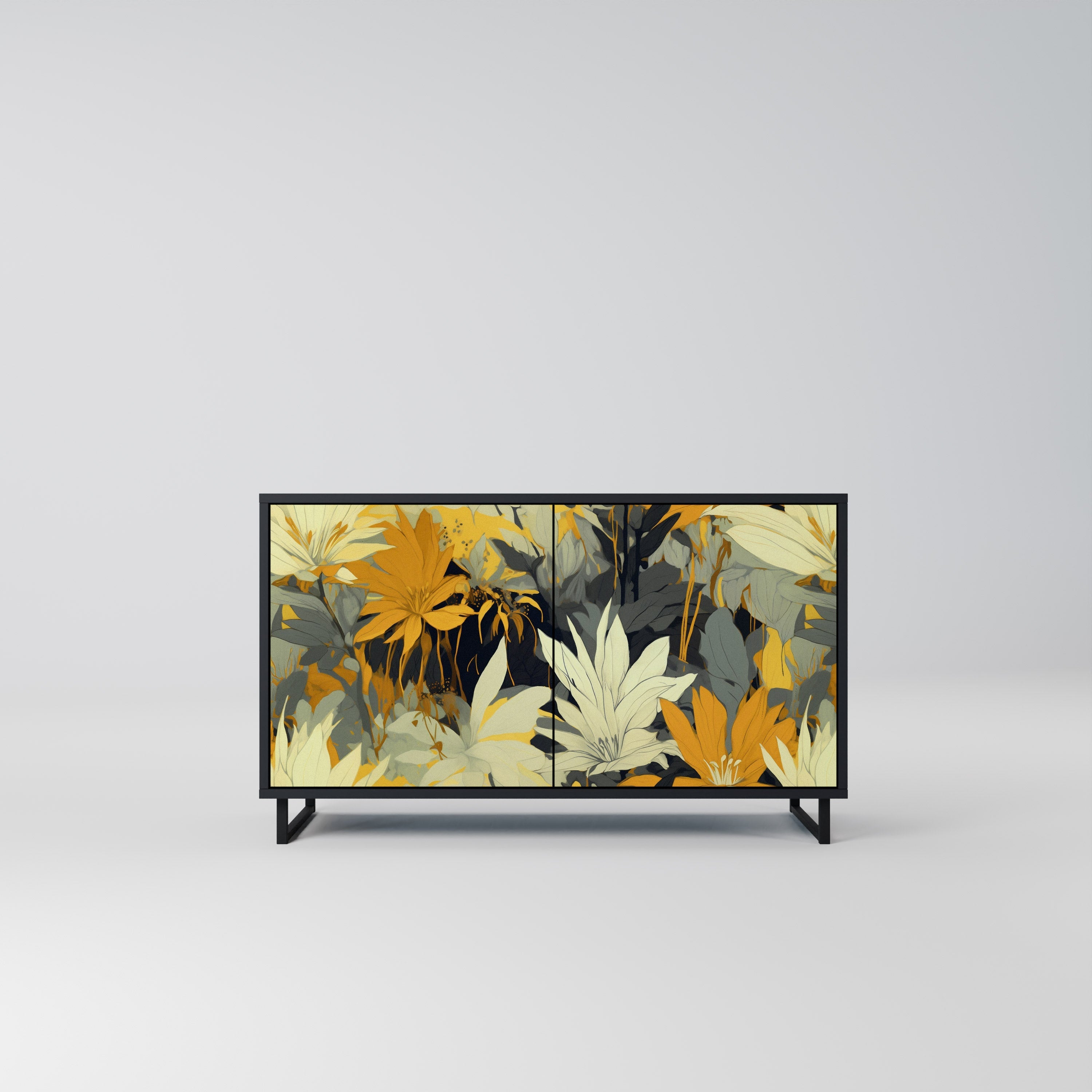 SUNKISSED LILY Sideboard mit 2 Türen in Schwarz