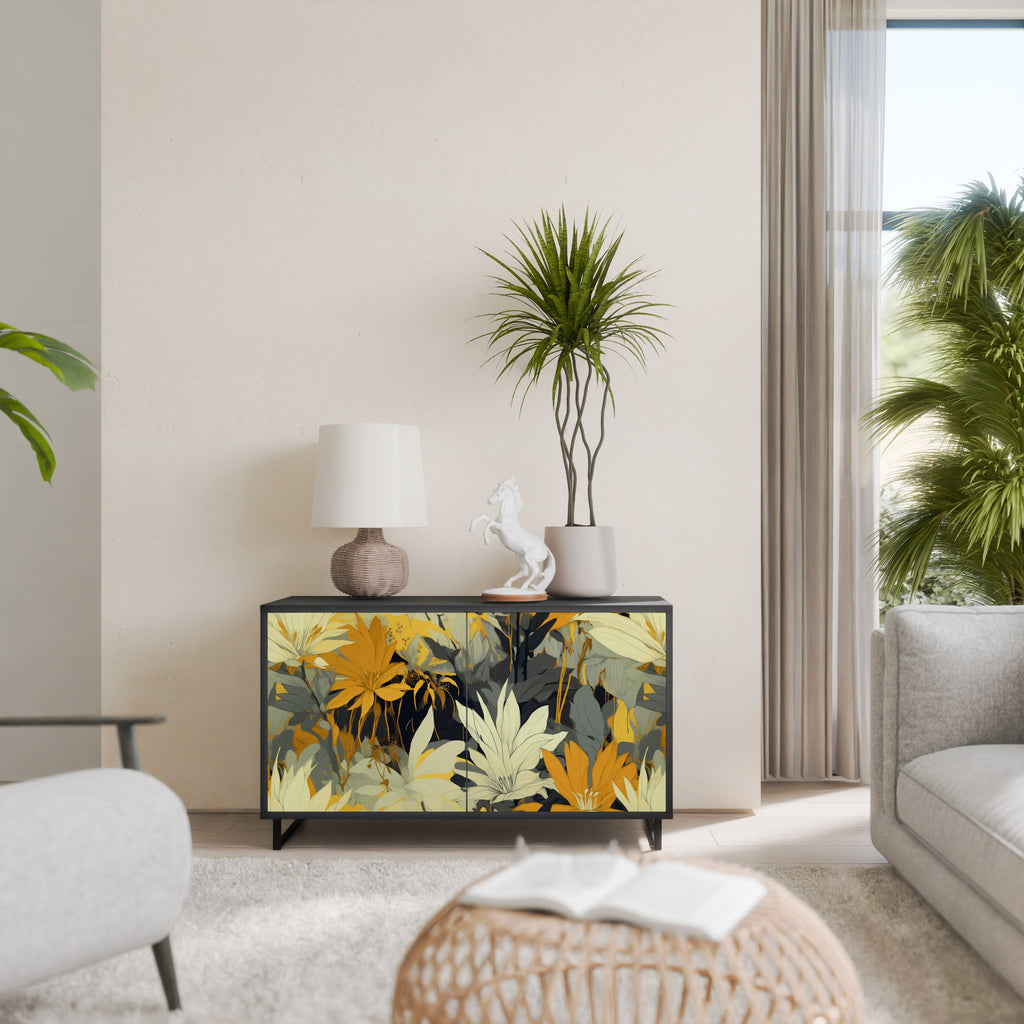 SUNKISSED LILY Sideboard mit 2 Türen in Schwarz