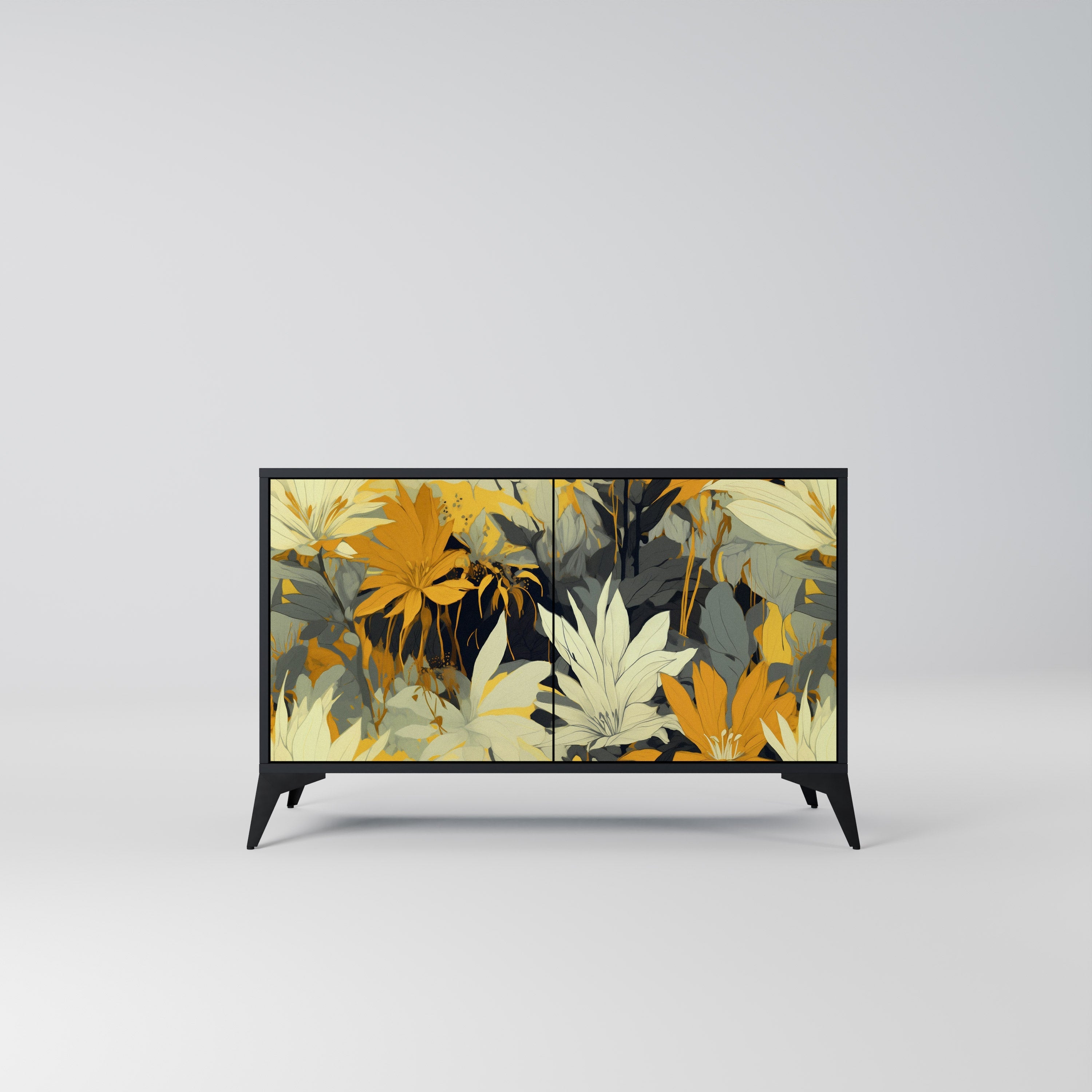 SUNKISSED LILY Sideboard mit 2 Türen in Schwarz