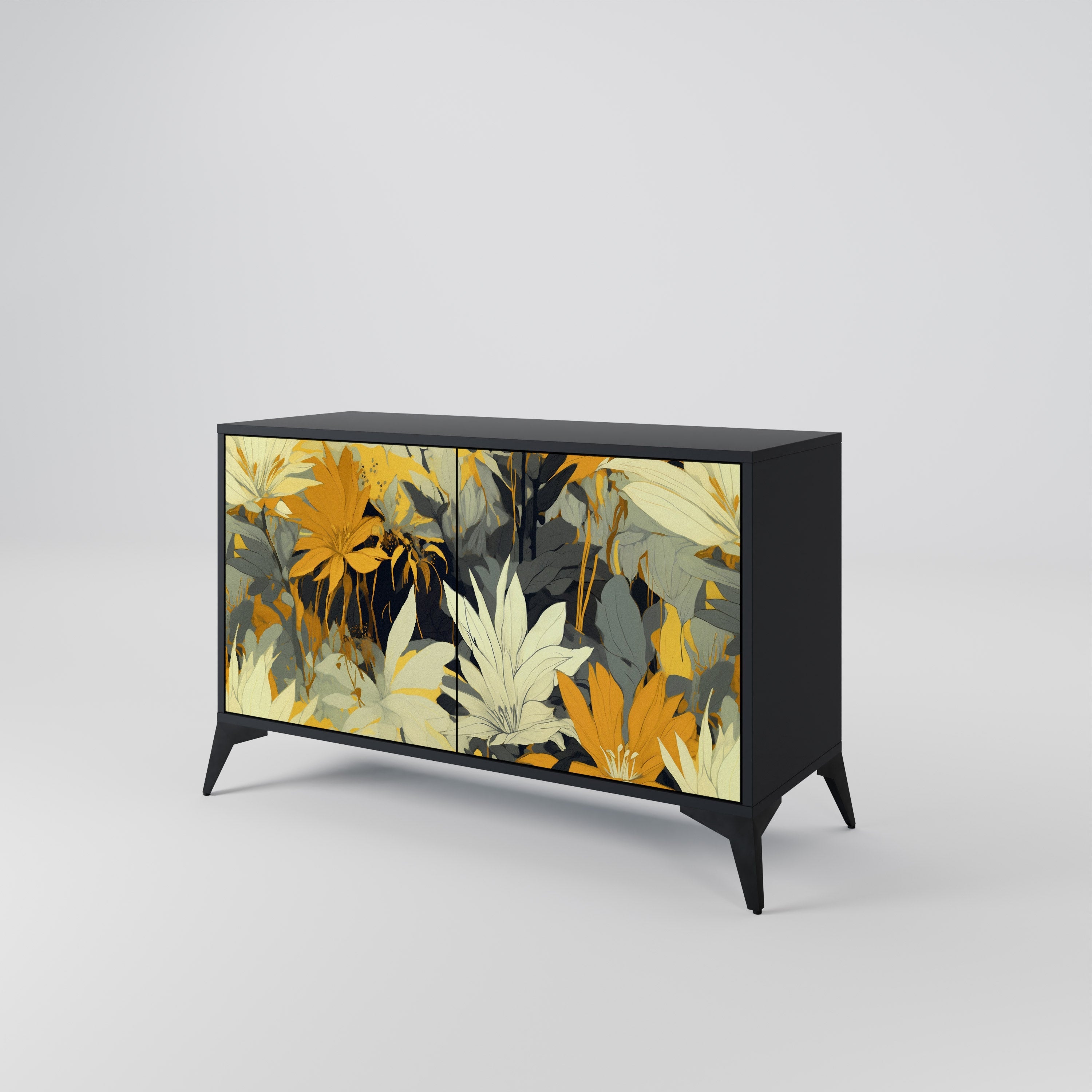 SUNKISSED LILY Sideboard mit 2 Türen in Schwarz