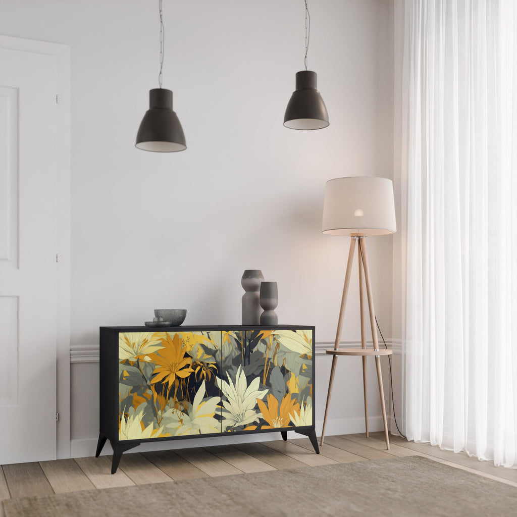 SUNKISSED LILY Sideboard mit 2 Türen in Schwarz