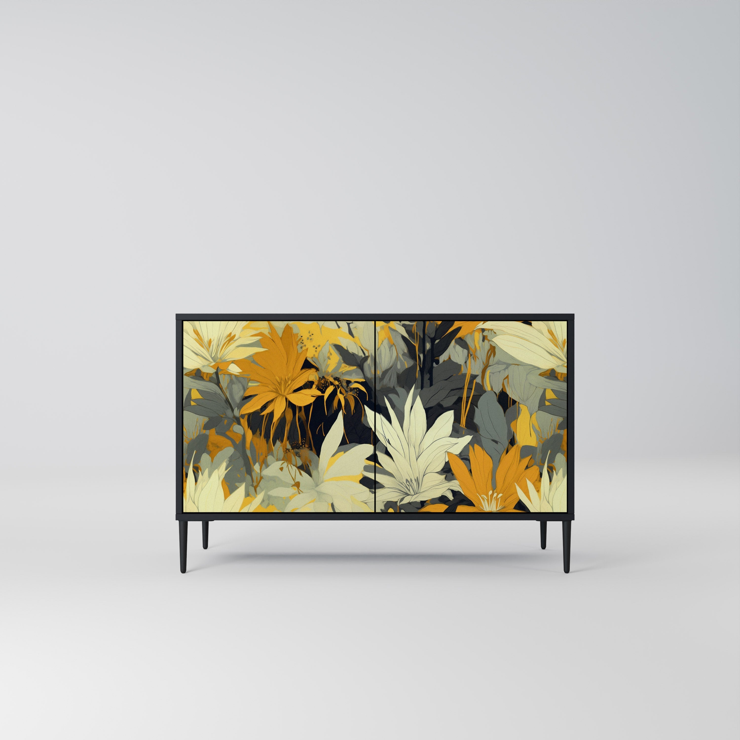 SUNKISSED LILY Sideboard mit 2 Türen in Schwarz