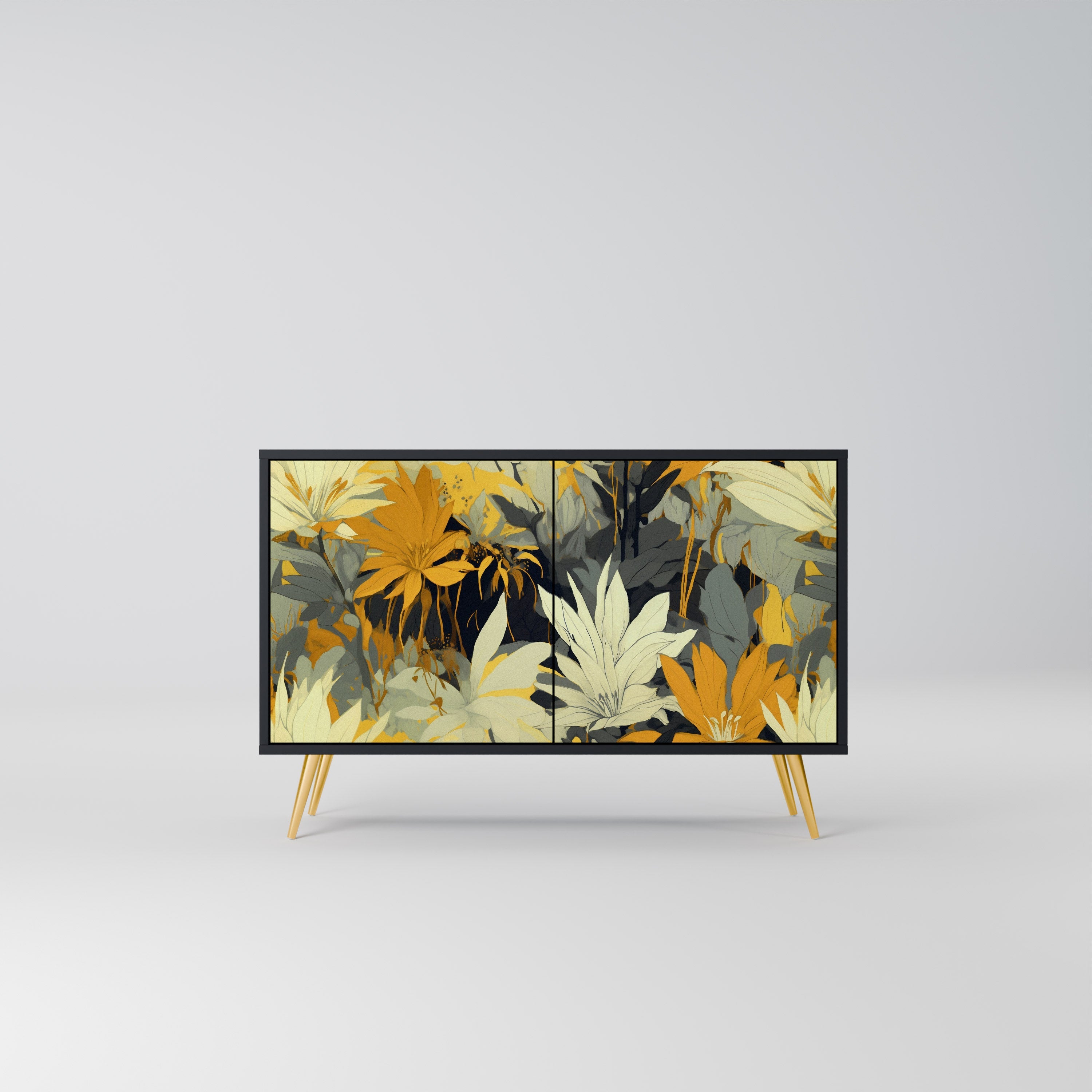 SUNKISSED LILY Sideboard mit 2 Türen in Schwarz