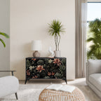 SECRET VERDURE Sideboard mit 2 Türen in Schwarz