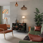 SECRET VERDURE Sideboard mit 2 Türen in Schwarz